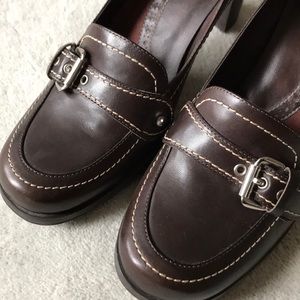 Naturalizer leather block heels